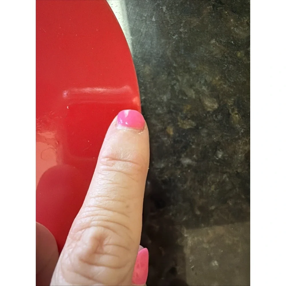 Betty Crocker Red Flat Spatula Turner Melamine Plastic Cooking Utensil Kitchen